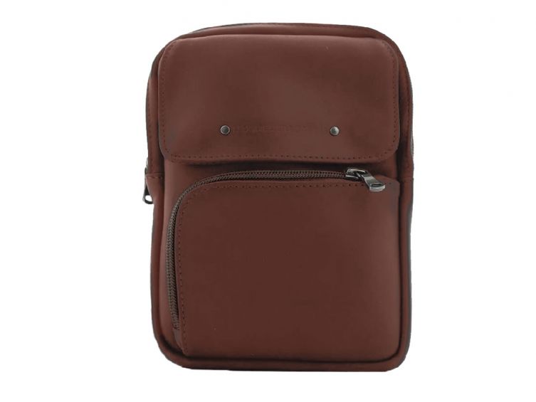 Sacoche en cuir gold cognac - 9169