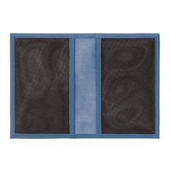 Protège passeport en cuir - bleu de prusse - 421