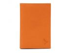 Protège passeport en cuir - orange - 421 