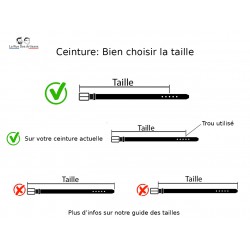 Ceinture la guêpe en cuir noir G35011N