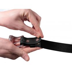 Ceinture sans boucle cuir noir 35 mm 1002