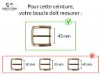 Ceinture sans boucle en cuir gold 45 mm 1004