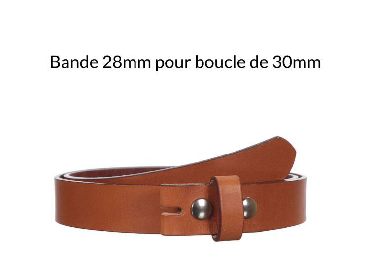 Ceinture en cuir sans boucle gold 30 mm 4001