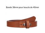 Ceinture en cuir sans boucle gold 40 mm 4003