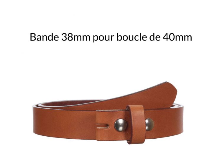 Ceinture en cuir sans boucle gold 40 mm 4003