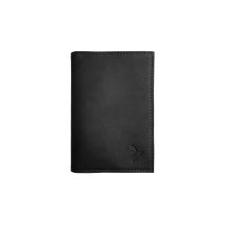 Protège passeport en cuir noir - 421