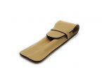 Etui 2 stylos en cuir cafe latte