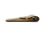Etui 2 stylos en cuir cafe latte