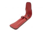 Etui 2 stylos en cuir rouge coquelicot