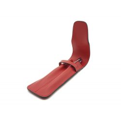 Etui 2 stylos en cuir rouge coquelicot