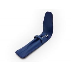 Etui 2 stylos en cuir bleu cobalt