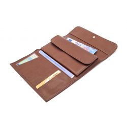 Compagnon luxe en cuir marron - 20 cm - PM-004-01