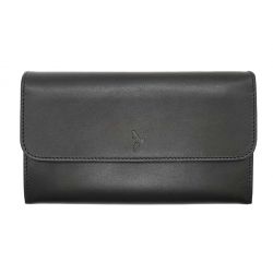 Compagnon luxe en cuir noir - 20 cm - PM-004-01