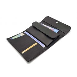 Compagnon luxe en cuir noir - 20 cm - PM-004-01