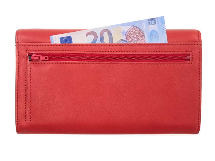 Compagnon luxe en cuir rouge - 20 cm - PM-004-01