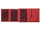 Portefeuille luxe en cuir rouge - 13 cm - PM-028-01