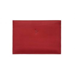 Porte papier auto compact "Luxe" tout cuir rouge - PM-003-01