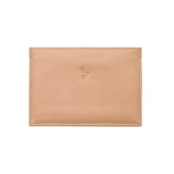 Porte papier auto compact "Luxe" tout cuir nude - PM-003-01
