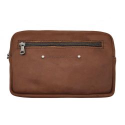Sacoche à bandoulière double compartiment en cuir gold - 9400