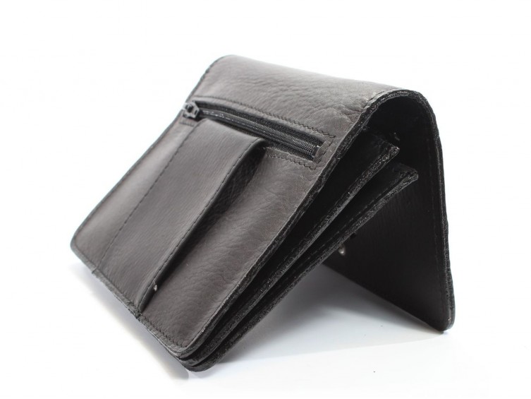  Portefeuille avec passant ceinture cuir noir 036 