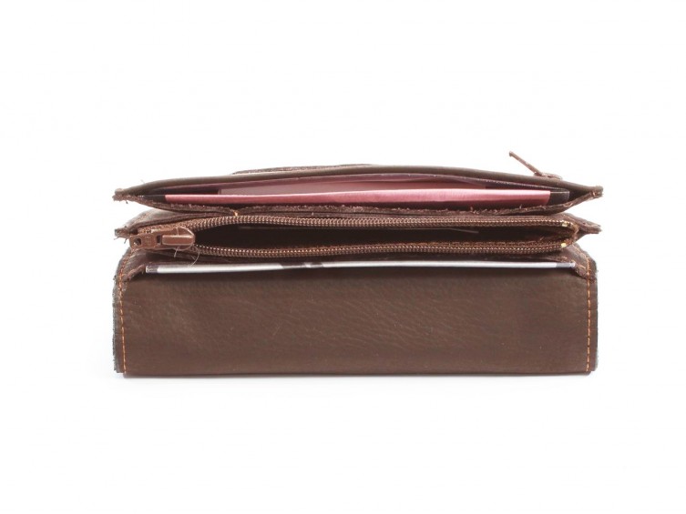  Portefeuille avec passant ceinture cuir marron 036 