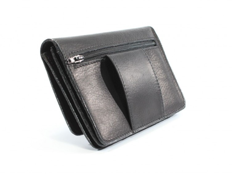  Portefeuille avec passant ceinture cuir noir 036 