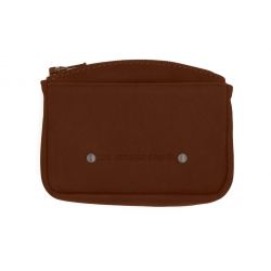 Porte monnaie avec 1 carte en cuir cognac - 9104 