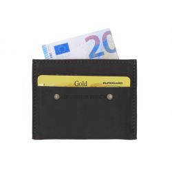 Porte-cartes 4 cartes anti-rfid en cuir noir - 930 X