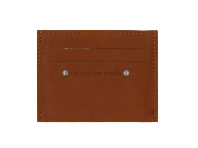Porte-cartes 4 cartes anti-rfid en cuir fauve- 930 X