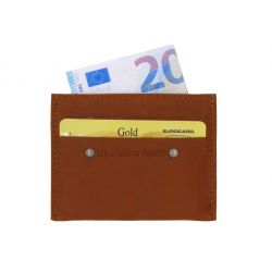 Porte-cartes 4 cartes anti-rfid en cuir fauve- 930 X