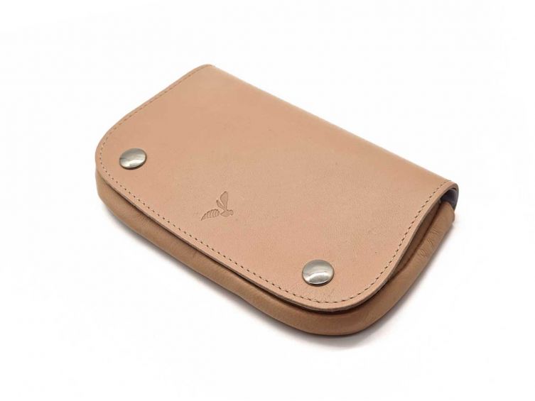 Blague à tabac "Luxe" en cuir nude - PM-034-01