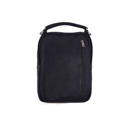 Sacoche à main et bandoulière  en cuir marine - 9256