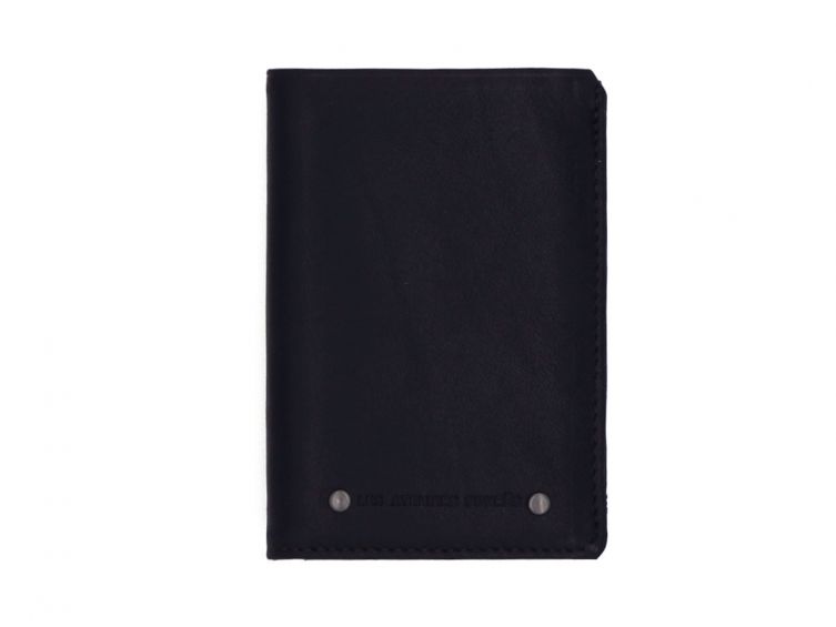 Portefeuille anti-RFID en cuir marine- 949 X
