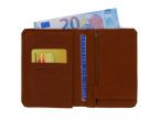 Portefeuille anti-RFID en cuir cognac - 949 X