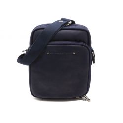 Sacoche à bandoulière en cuir marine - 9403