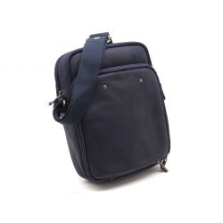 Sacoche à bandoulière en cuir marine - 9403
