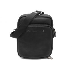 Sacoche à bandoulière en cuir noir - 9403
