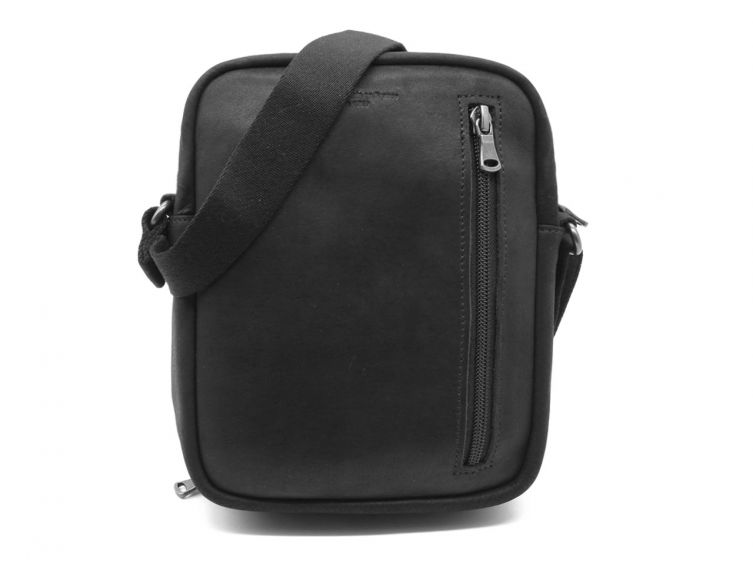 Sacoche à bandoulière en cuir noir - 9403