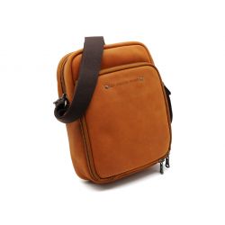 Sacoche à bandoulière en cuir fauve - 9403