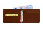 Portefeuille anti-RFID en cuir cognac - 9110 X