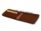 Portefeuille anti-RFID en cuir cognac - 9110 X