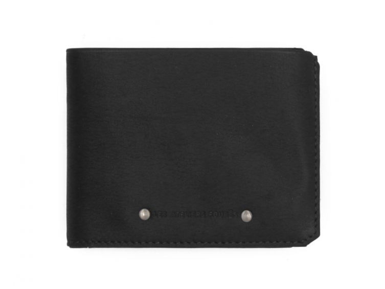 Portefeuille anti-RFID en cuir noir - 9110 X