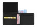 Portefeuille anti-RFID en cuir noir - 9110 X
