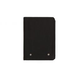 Portefeuille 2 volets anti-rfid en cuir noir - 958 X