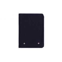 Portefeuille 2 volets anti-rfid en cuir marine - 958 X