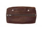 Porte monnaie grain de café en cuir cognac - 9230