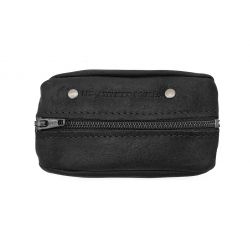Porte monnaie grain de café en cuir noir - 9230