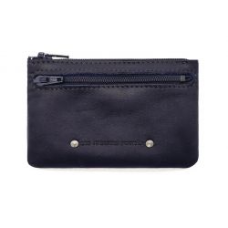 Porte monnaie et carte en cuir marine - 9106