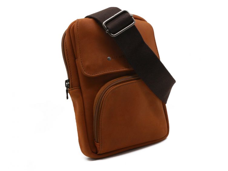 Sacoche en cuir fauve - 9169