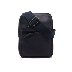 Sacoche en cuir marine - 9169